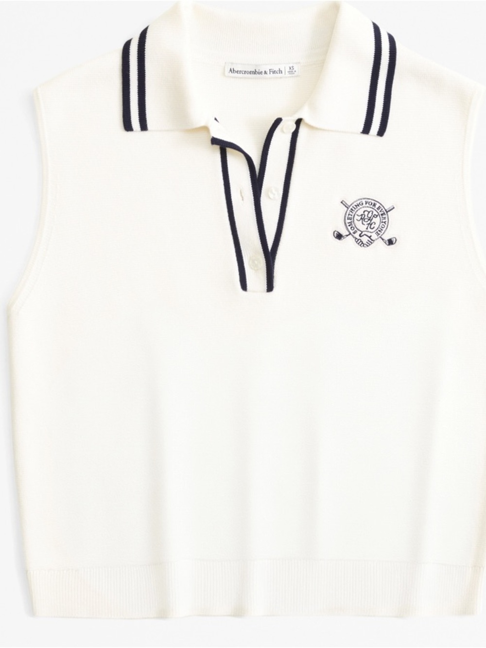 ABERCROMBIE & FITCH x RANDOM GOLF CLUB COLLECTION Luxeloft Polo Sweater NWT XL
